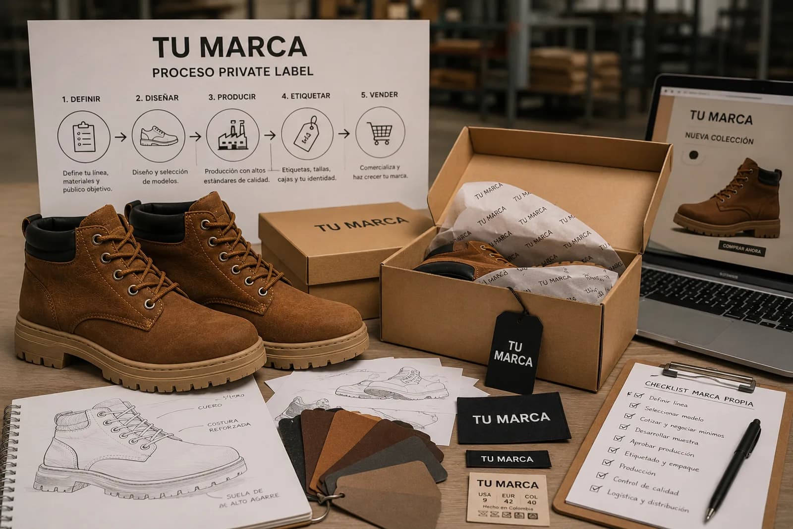 Cómo crear tu propia marca de calzado sin tener fábrica